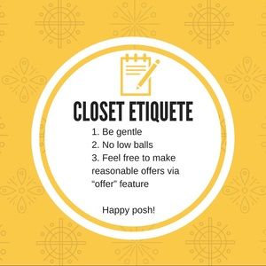 Adriana’s Closet Etiquete Rules!